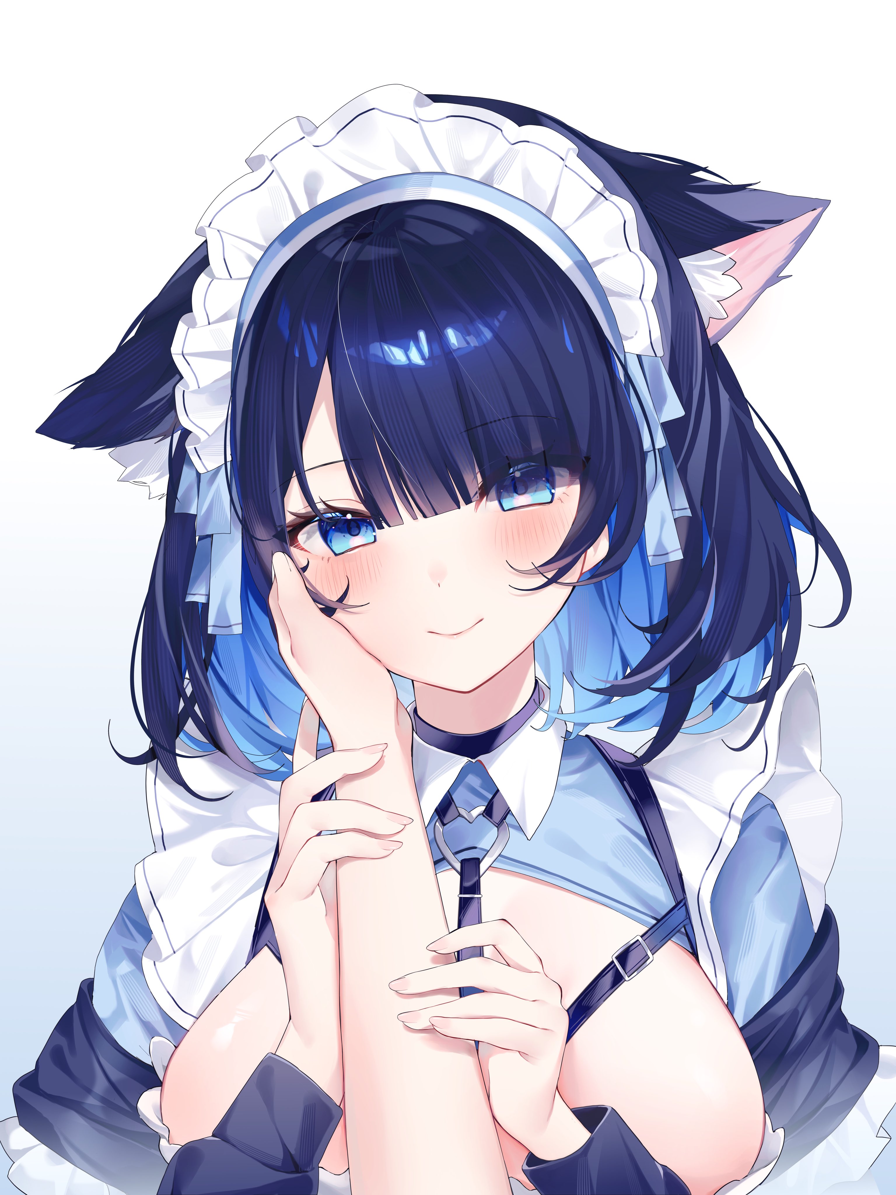 肚臍原創摸摸藍貓貓