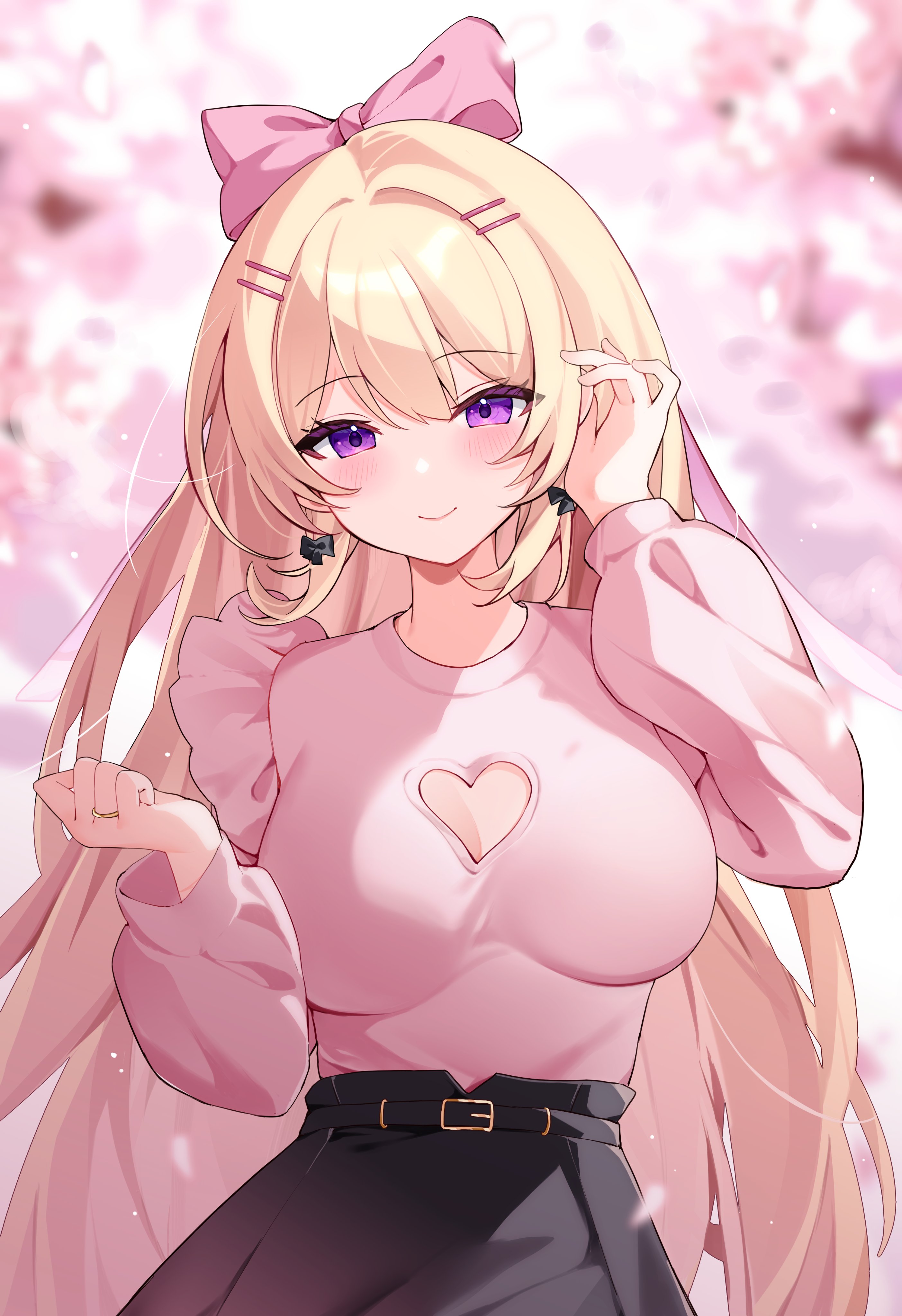 肚臍原創櫻花飄落